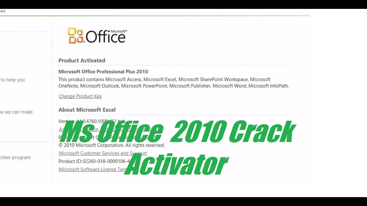 office 2010 activator key